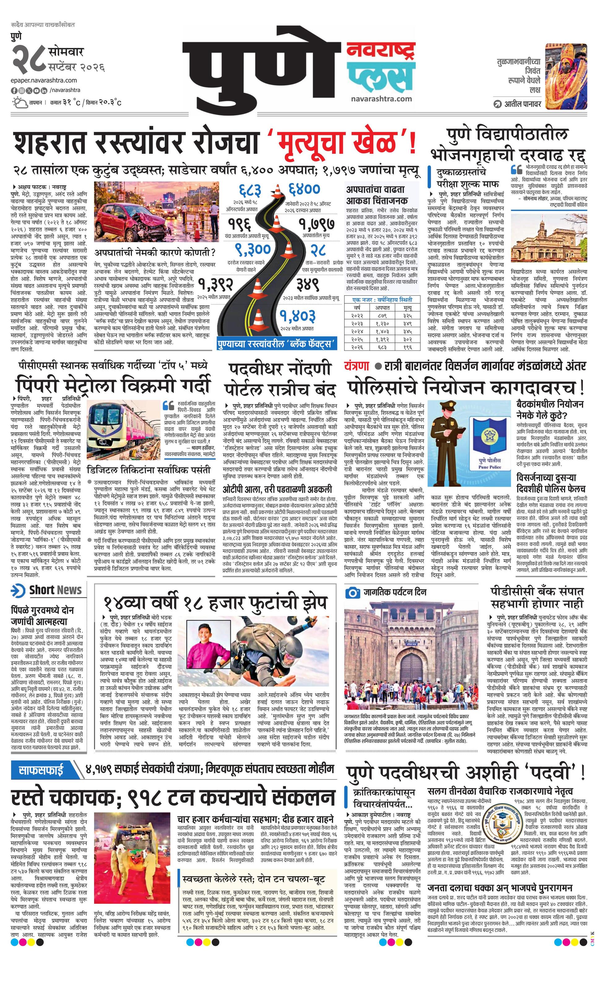 Newspaper page