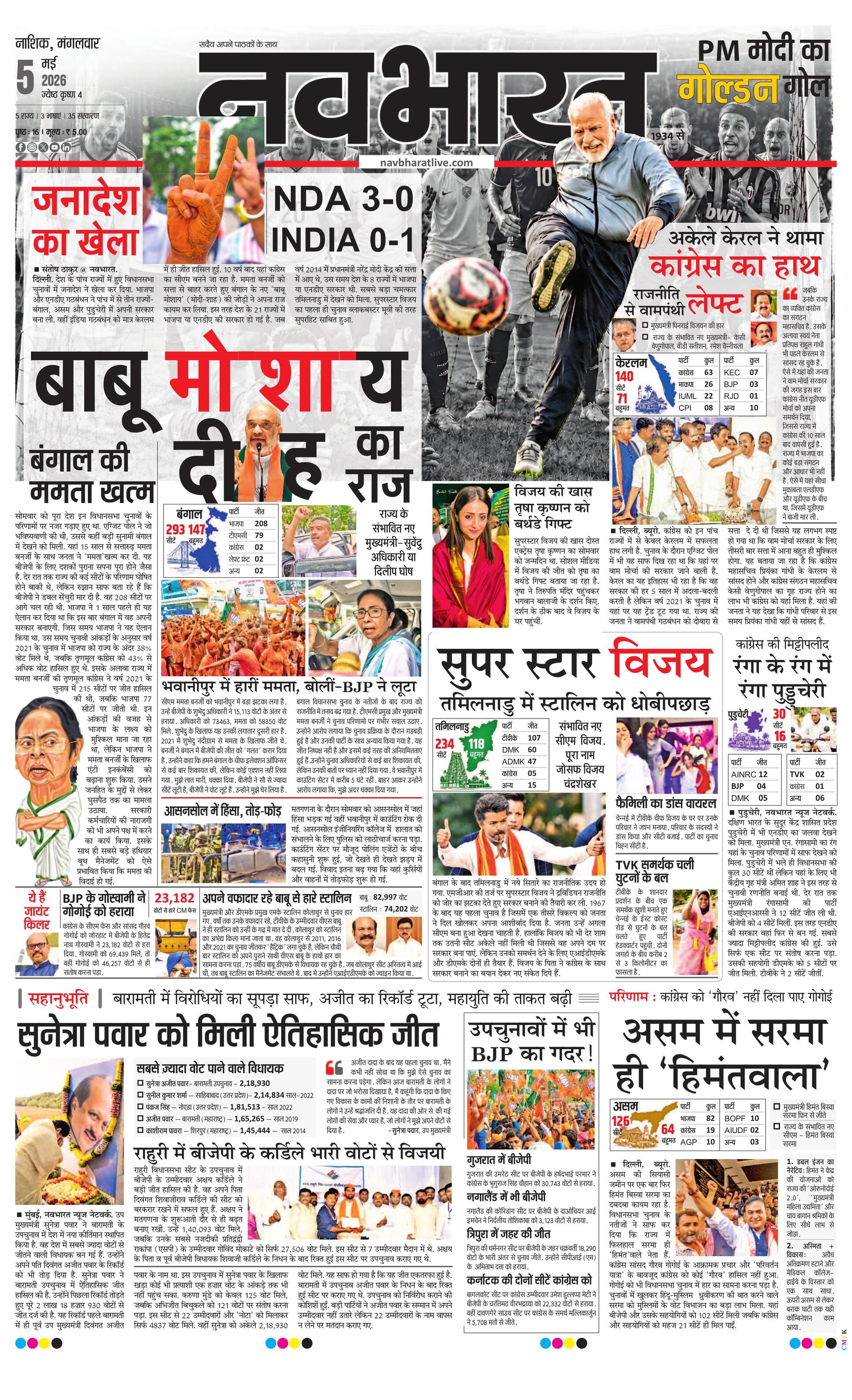Newspaper page