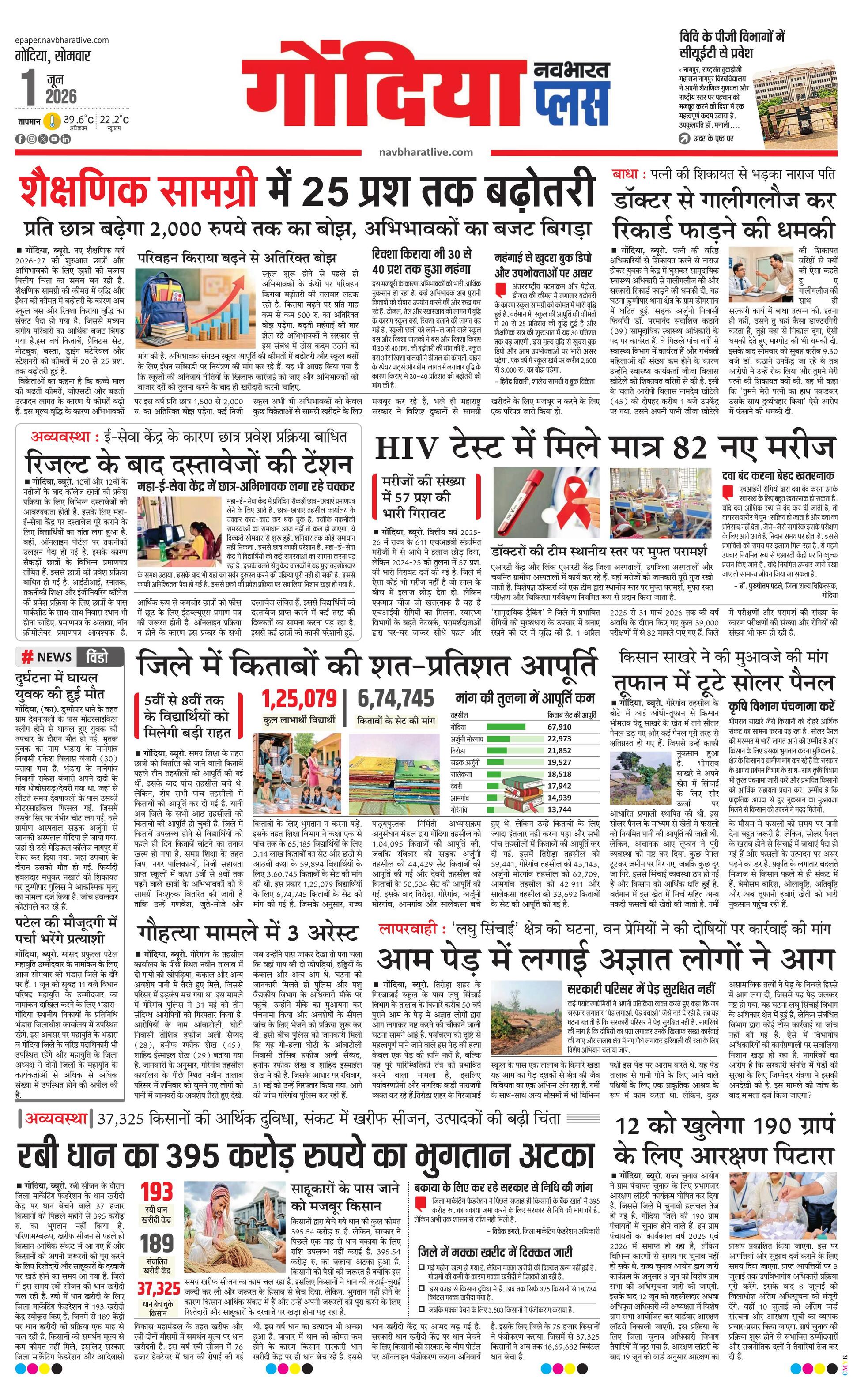 Newspaper page