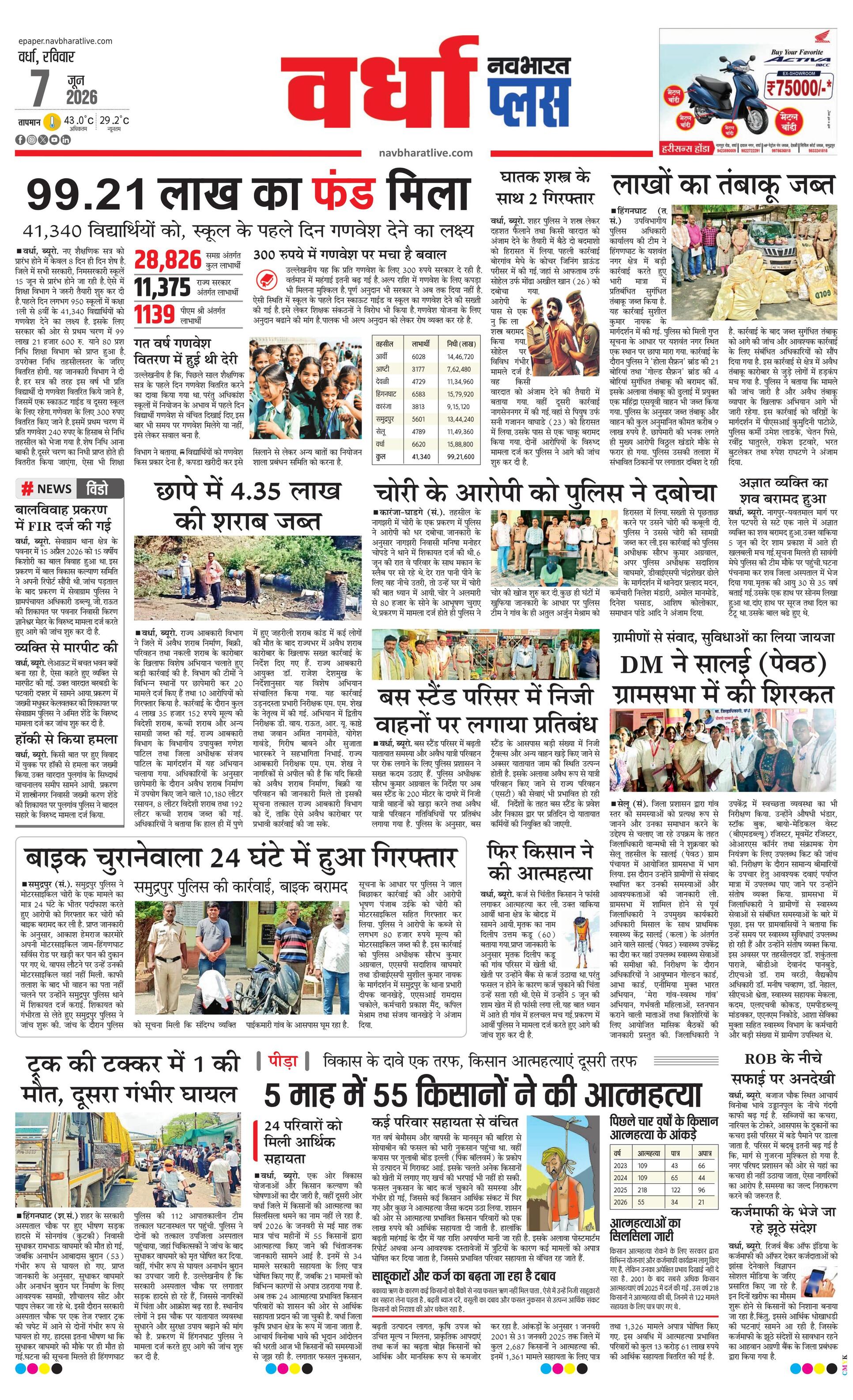 Newspaper page
