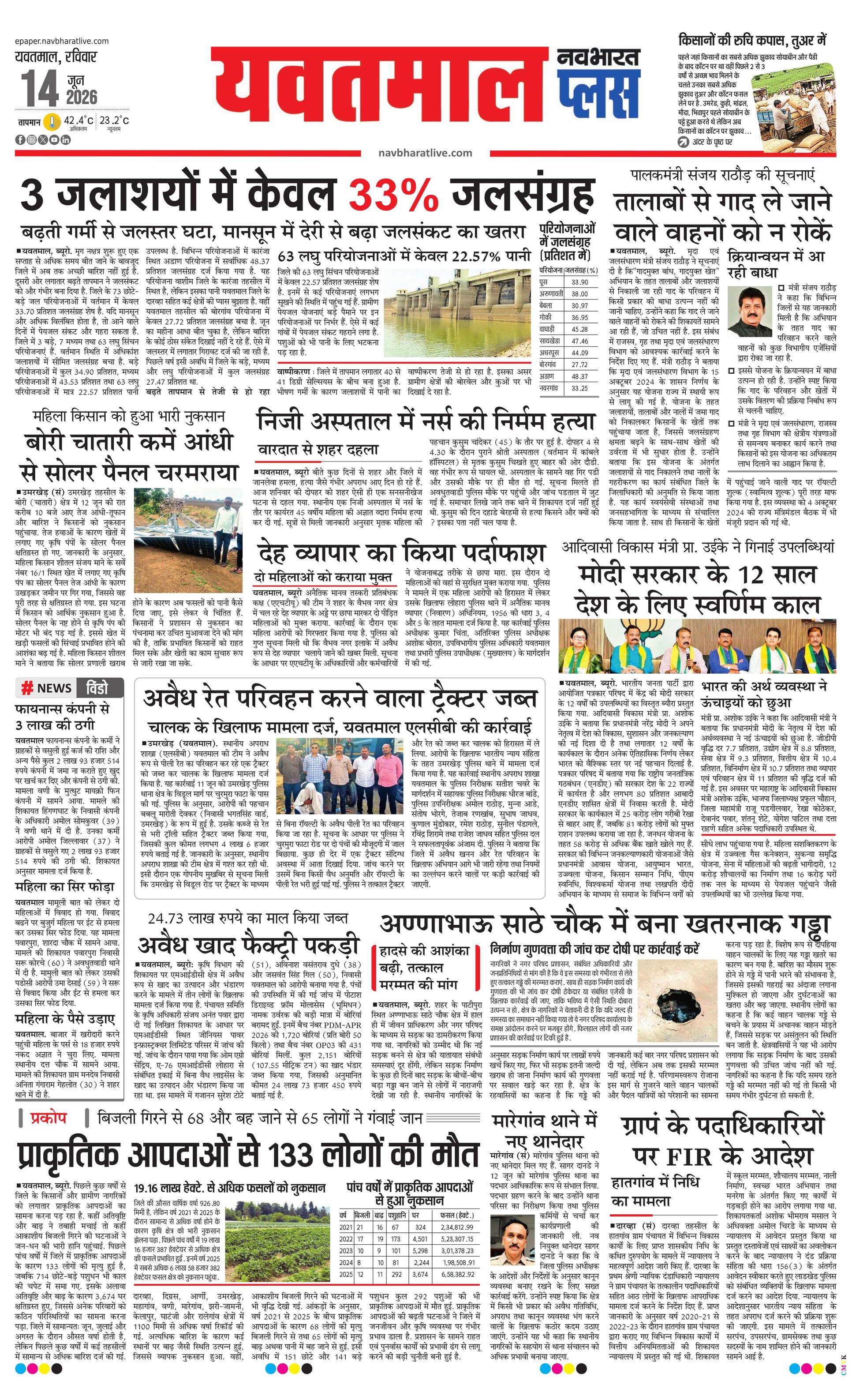 Newspaper page