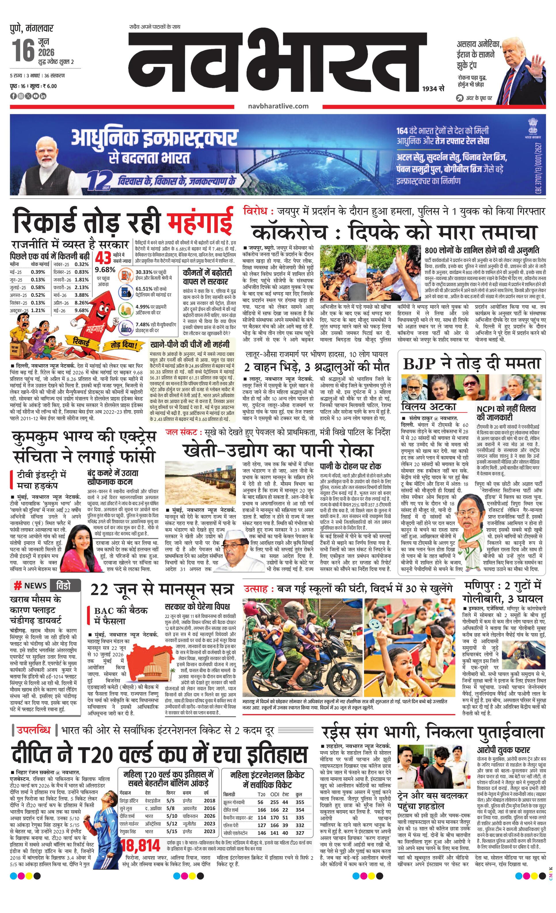 Newspaper page