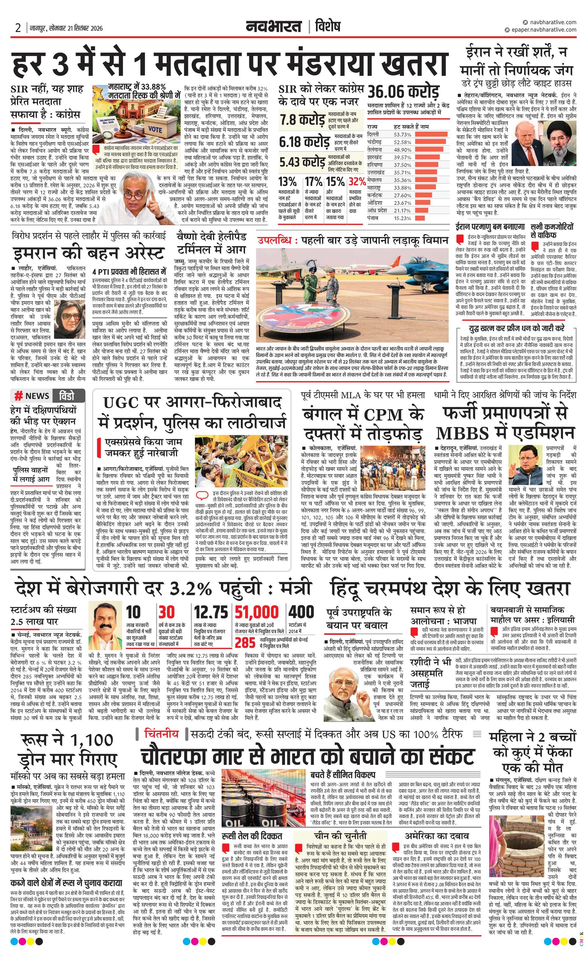Newspaper page